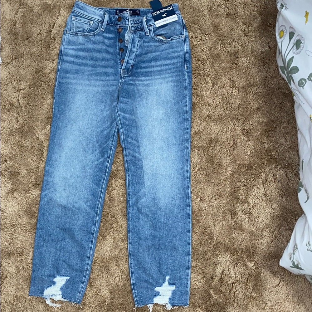 Crop Vintage Straight Jeans- brand new
